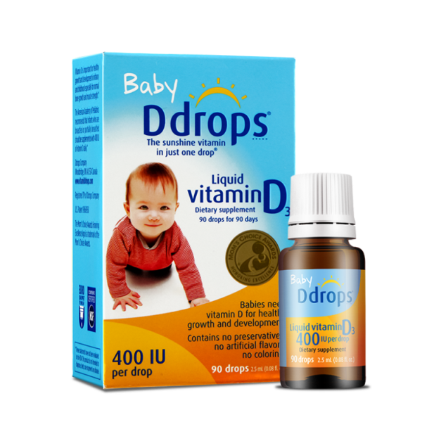 ddrops维生素vd3滴剂400IU2.5ml90滴