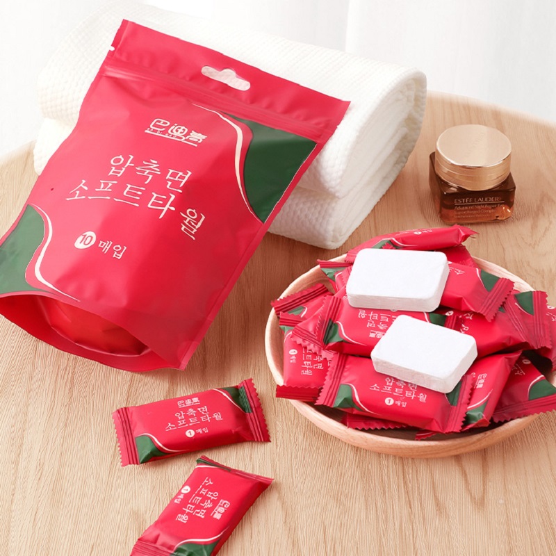 【稳定签到】巴迪高纯棉压缩毛巾10粒