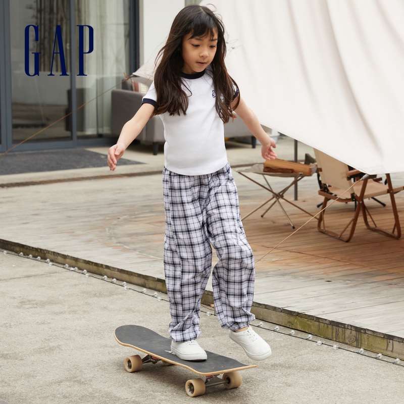 Gap男女童莱赛尔轻薄束脚防蚊裤夏季