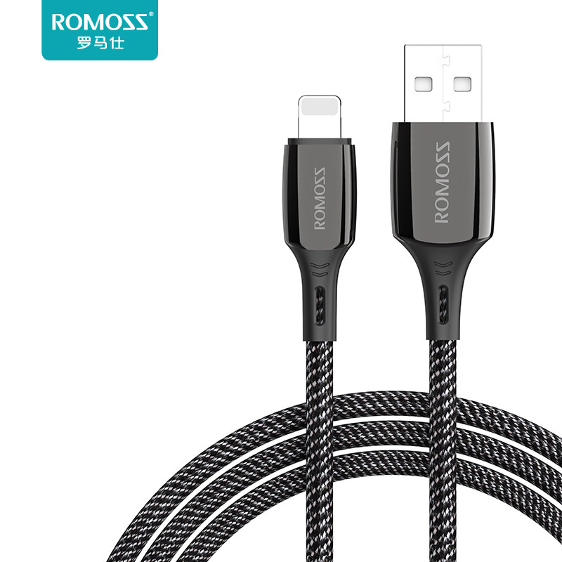 【罗马仕】2.4A快充苹果数据线1.2米