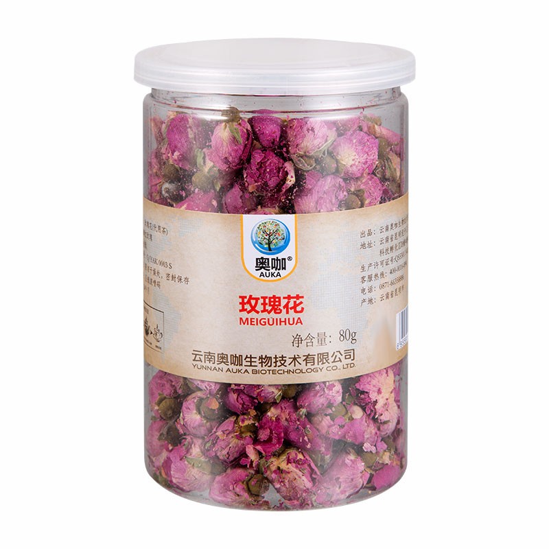 【官方旗舰店】奥咖 云南金边玫瑰花茶 80g/罐