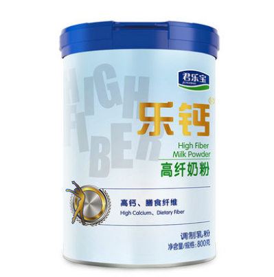【折32.2元/件】84.3元包邮！君乐宝 乐钙高纤高钙奶粉800g/罐*2件（返20元猫卡）