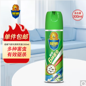 13.9元包邮！超威 茉莉清香杀虫喷雾 600ml