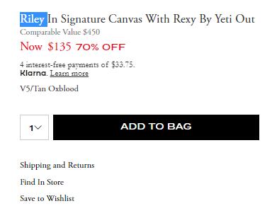 Coach 蔻驰riley 女士斜挎包棕色夜话 3折 130 拔草哦