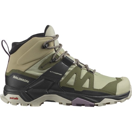 Salomon X Ultra 4 Mid GORE-TEX 萨洛蒙女士徒步鞋 Alfalfa/Lichen Green/Almond 7