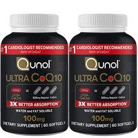Qunol 酋诺 氧化型超级辅酶Q10 100mg*60粒*2瓶