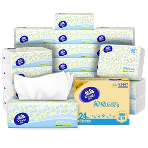 维达细韧抽纸面巾纸家用卫生纸巾3层100抽箱装家用纸巾餐巾纸