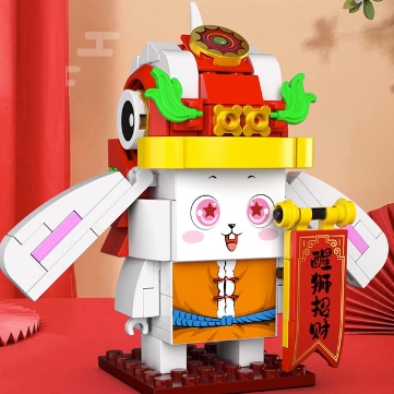 5.9元包邮！130粒乐高积木儿童益智玩具