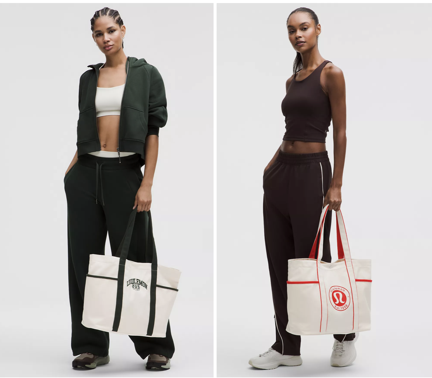 The Lululemon Daily Multi-Pocket Canvas Tote Bag in a simple, large size.