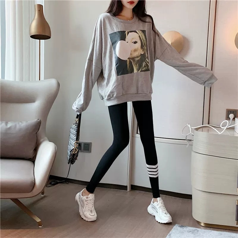 纯棉打底裤女外穿经典四条杆