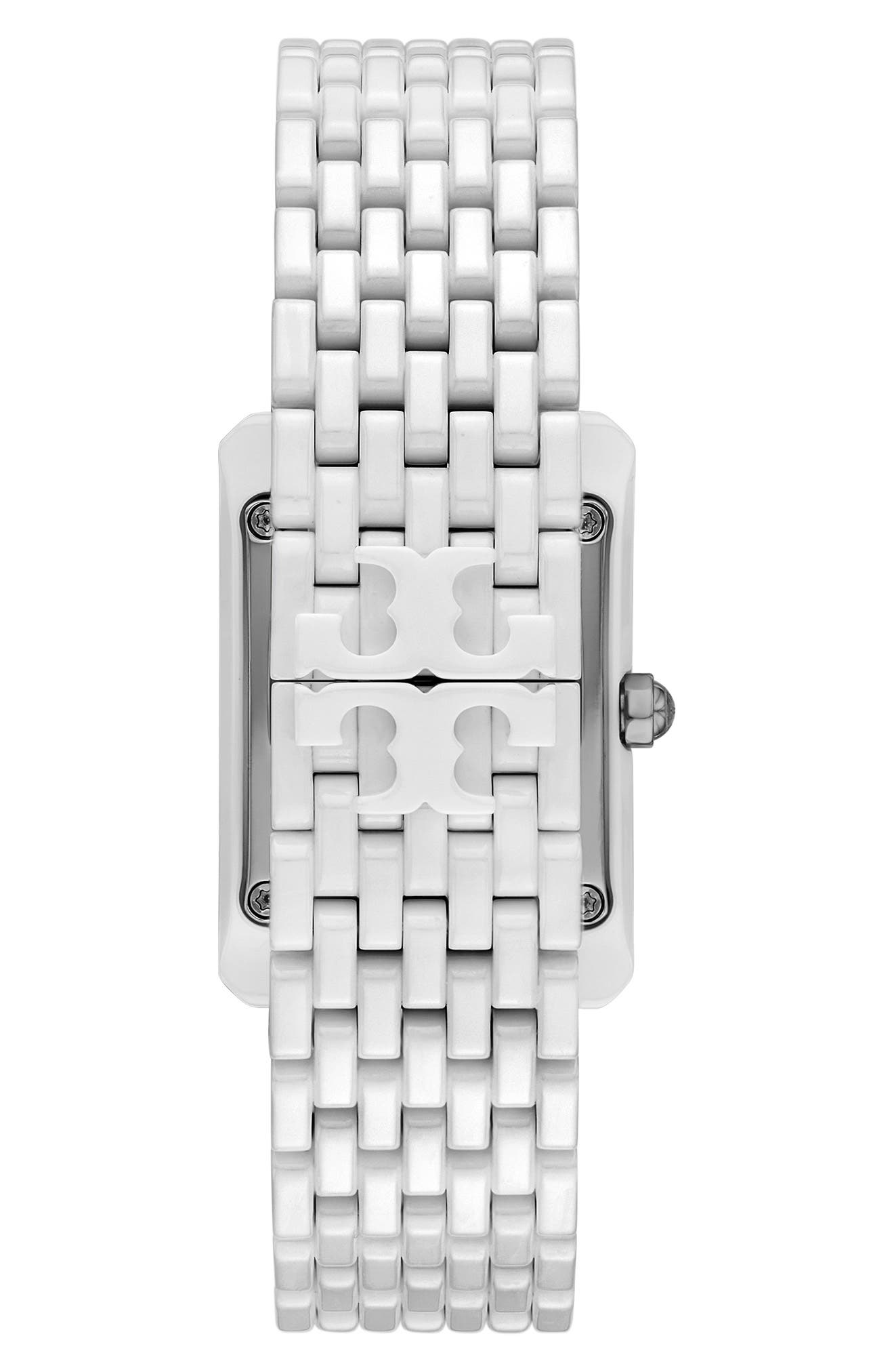 Tory Burch The Eleanor Ceramic Bracelet Watch, 26mm x 38mm