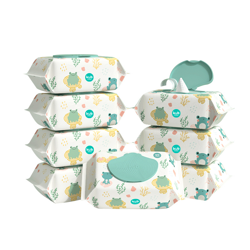 立减40元！可优比婴儿手口专用湿巾80抽*8包