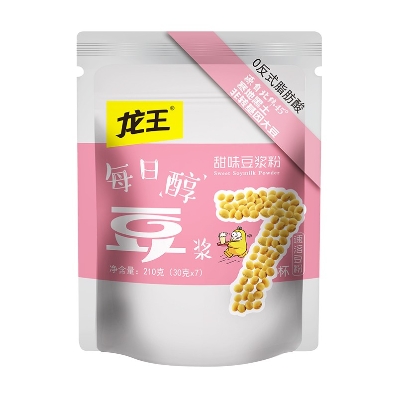 龙王 甜味小包装豆浆粉 210克
