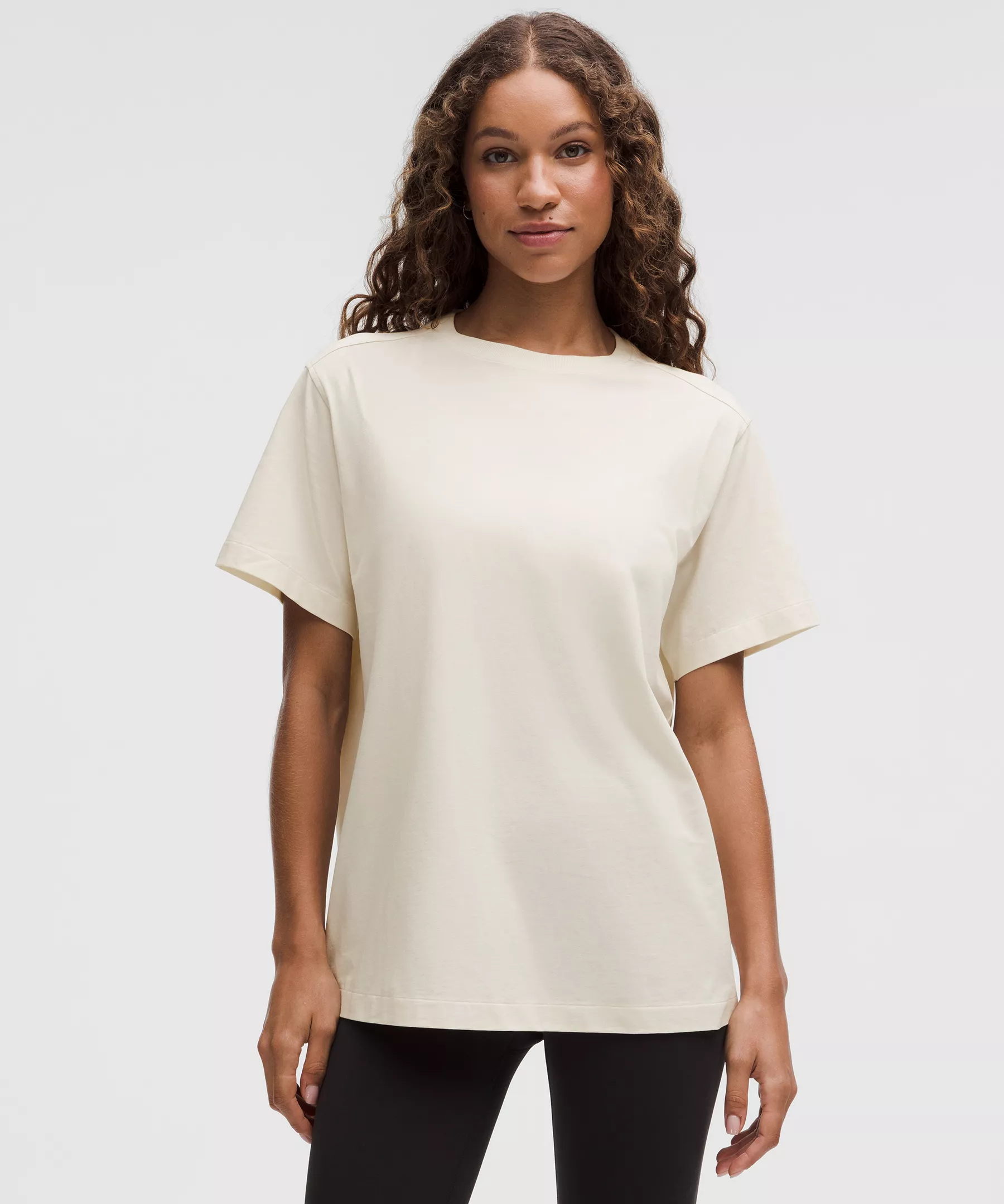 Lululemon All Yours Organic 女士T恤 Light Ivory M