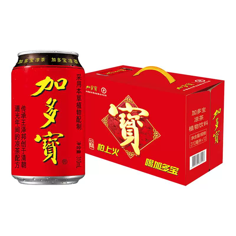 礼盒！加多宝凉茶310ml*12罐
