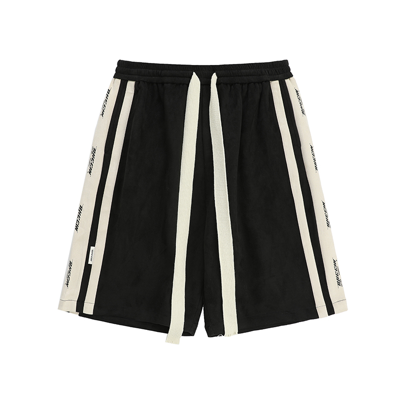 【蜜蜂惊喜社】BJHG夏潮牌串标麂皮绒短裤