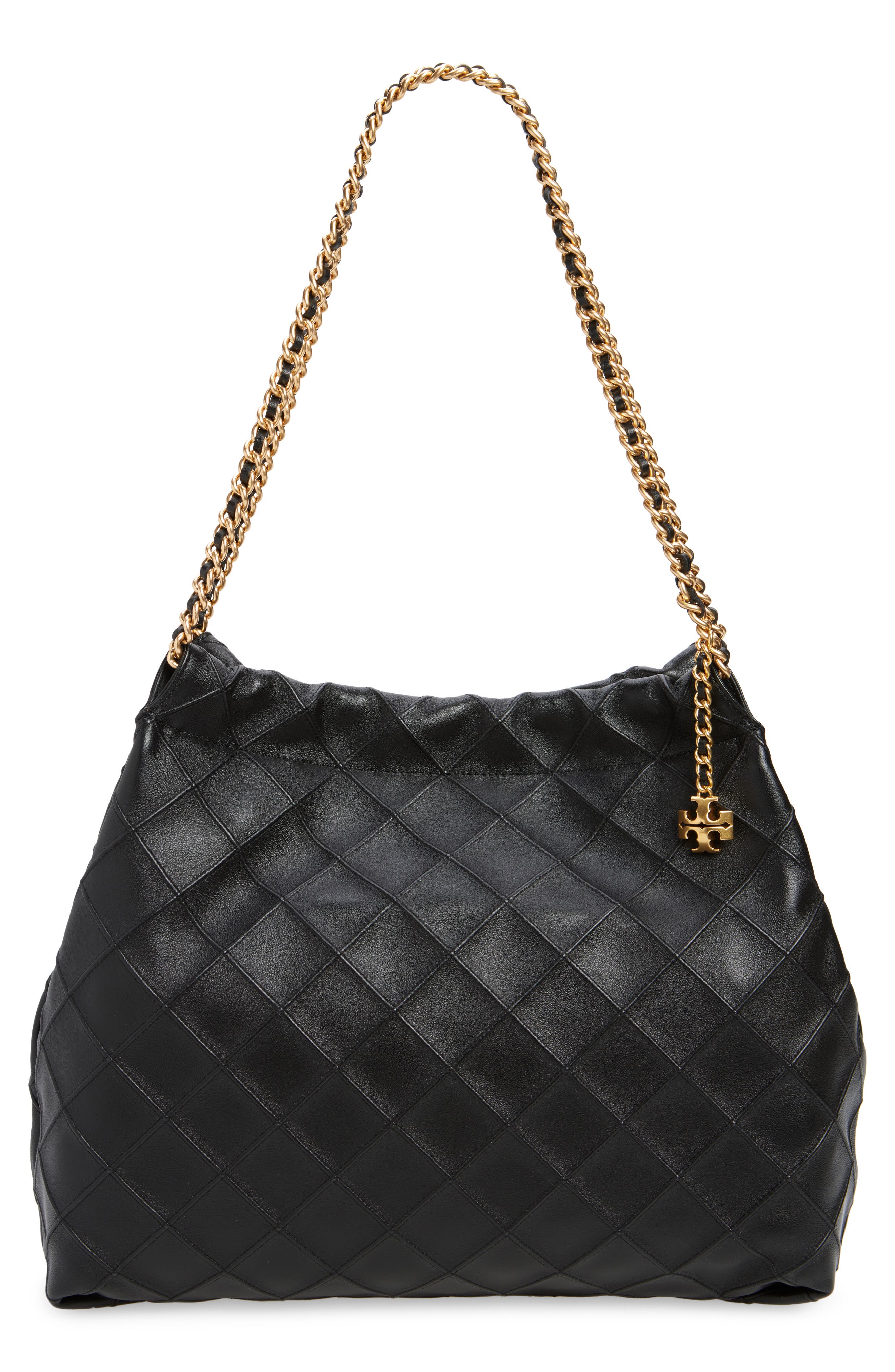 Tory Burch Fleming Quilted Leather Hobo 汤丽柏琦购物袋