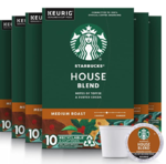 星巴克House Blend适用于Keurig Brewers，6盒10粒（总共60粒K杯咖啡豆）