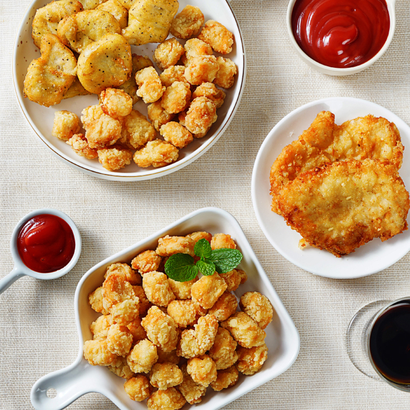 【拍2件赠番茄酱】大希地黑椒鸡块鸡米花2斤