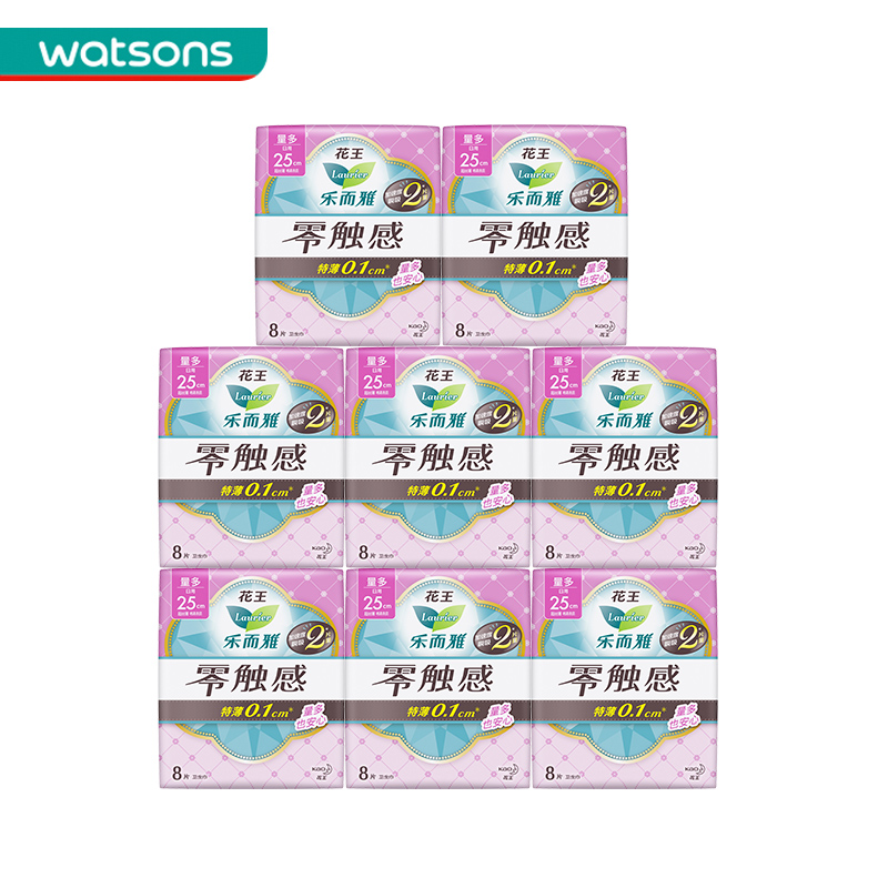 乐而雅零触超薄卫生巾64片