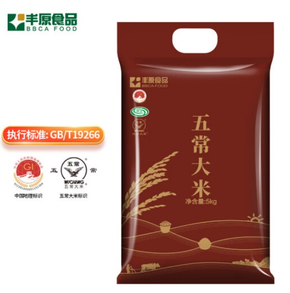 丰原食品有机杂粮多少钱，丰原食品五常大米稻花香5kg多少钱一袋