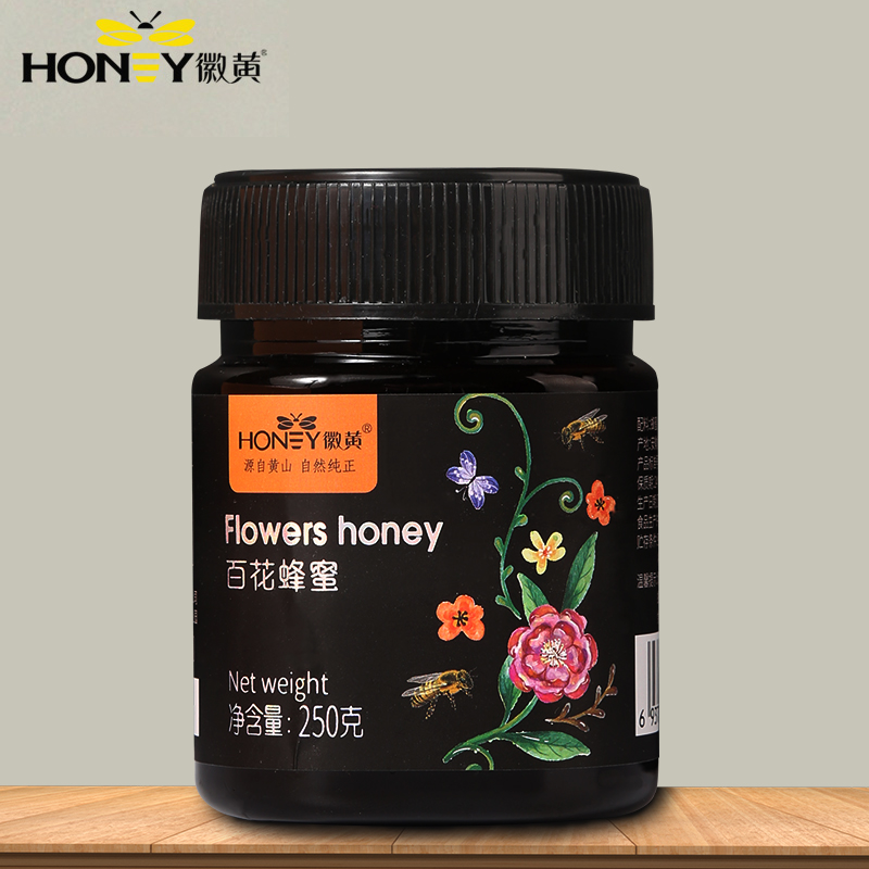 可签到【徽黄】正宗农家百花土蜂蜜250g