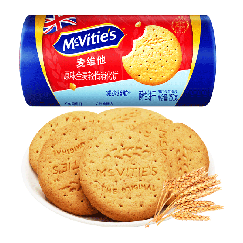 麦维他全麦消化饼干250g