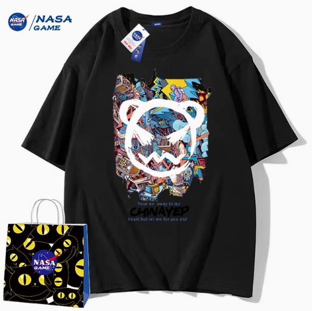 【降6元】33.7元包邮！NASA 联名款纯棉短袖 任选3件