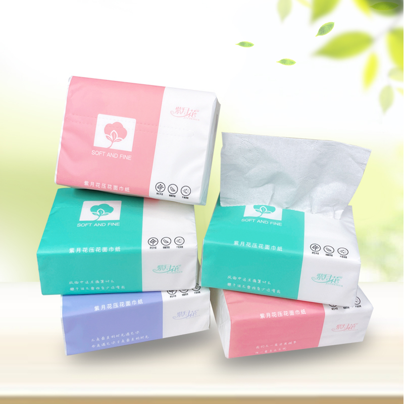 【签到单】紫月花加厚抽纸8包