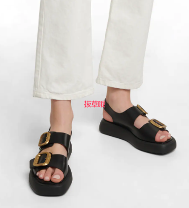 38.5码补!TOD'S 托德斯爆款皮革凉鞋,63折€538.2 - 拔草哦