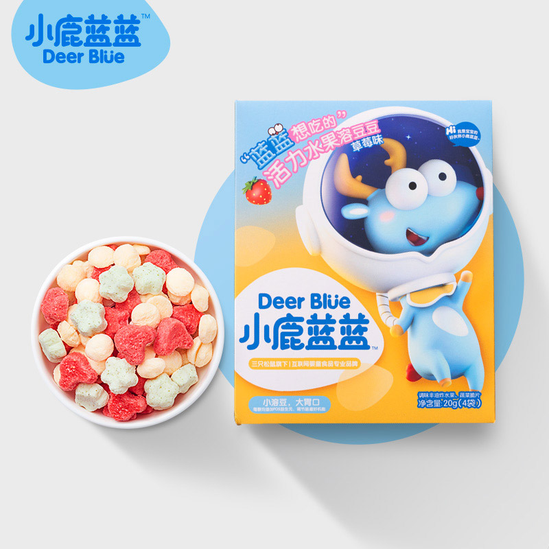小鹿蓝蓝益生菌酸奶溶豆零食