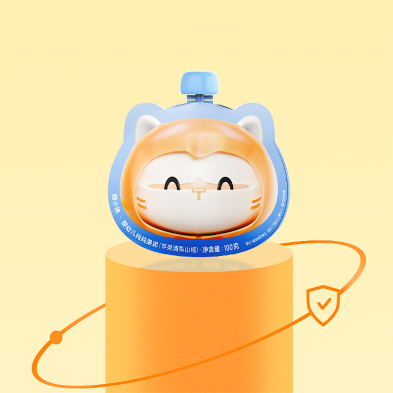 可签到！喵小侠婴幼儿纯果泥辅食