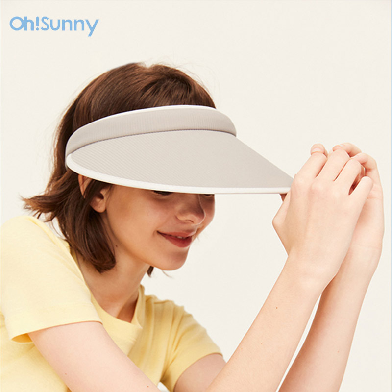 ohsunny春女生防晒帽大帽檐防紫外线遮脸帽