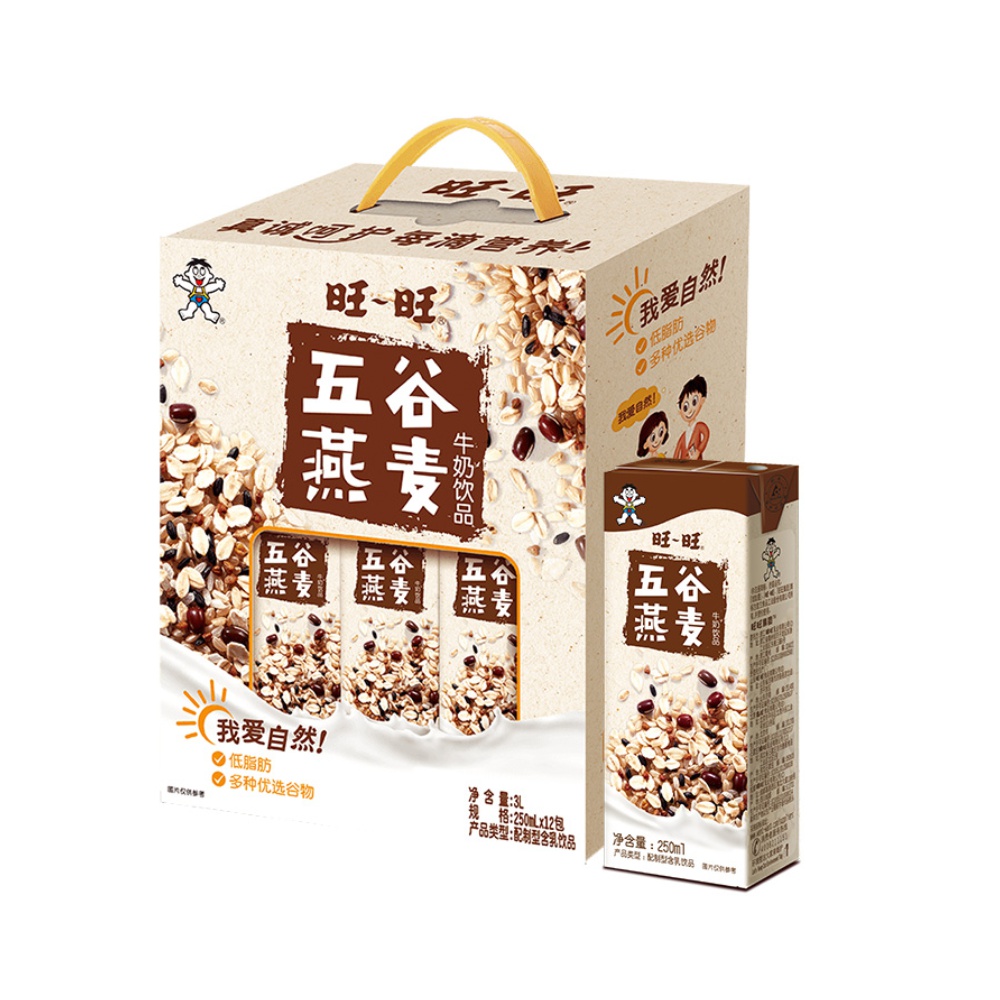 【拍3件】五谷燕麦牛奶250ml*12盒
