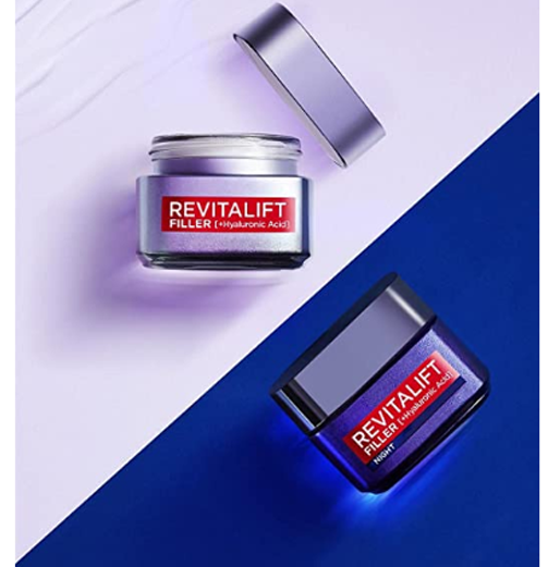 L'Oreal Paris 欧莱雅 Revitalift Filler 面部护理套装（日霜50ml+晚霜50ml）