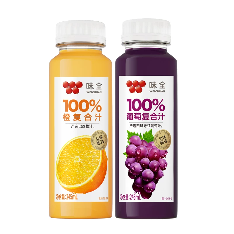 下拉疯抢！味全100果汁245ml*8瓶