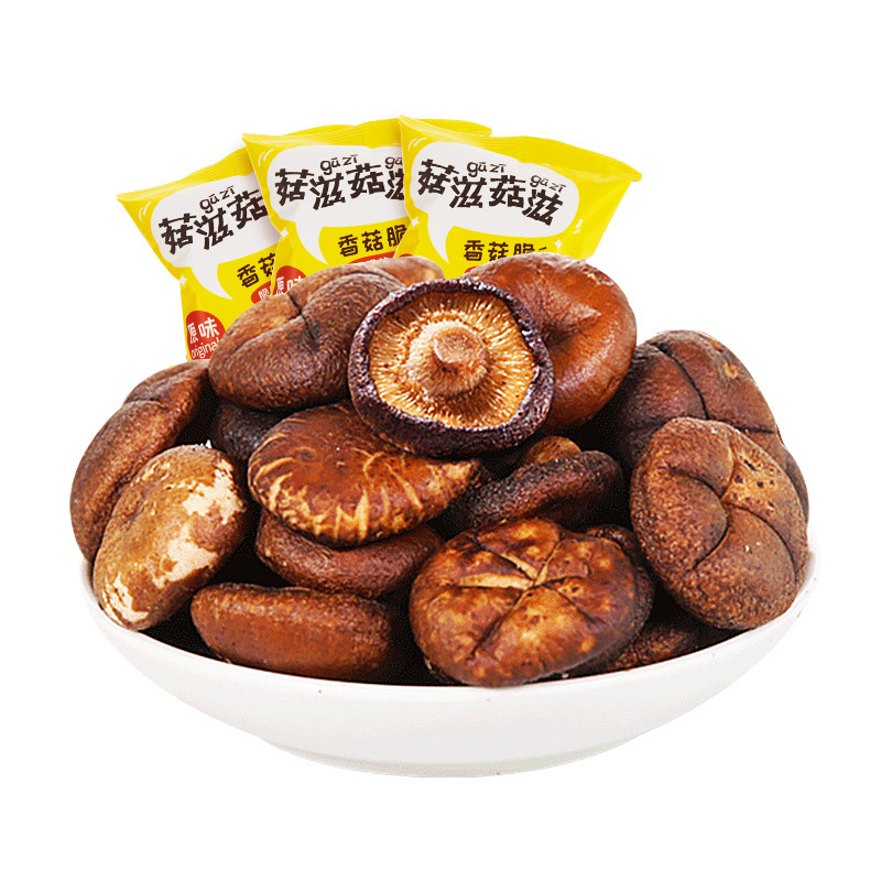 【菇滋菇滋】香菇脆袋装即食蘑菇干原味