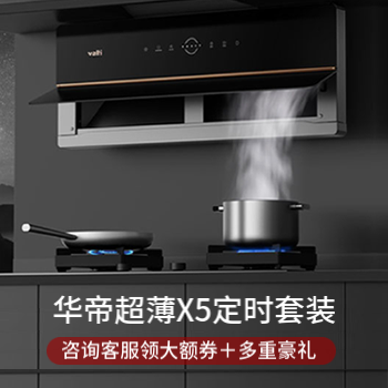京东 华帝超薄X5定时套装 咨询领100元优惠券