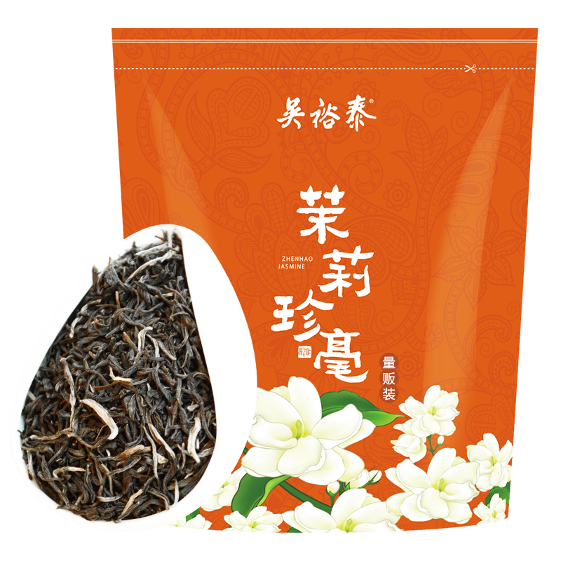 吴裕泰茉莉花茶茉莉珍毫袋装250g