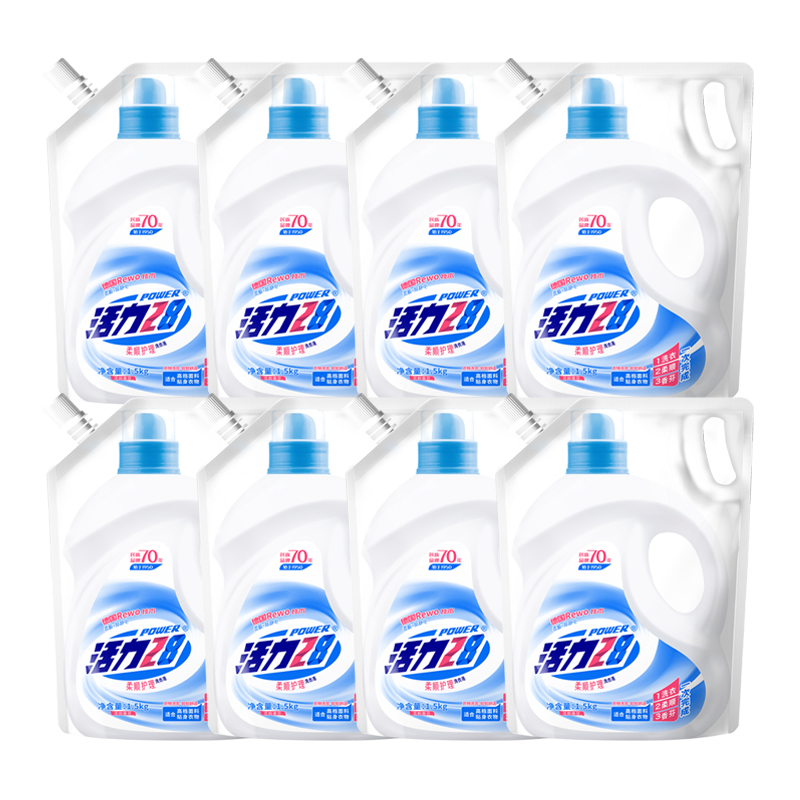 返15元猫超卡！活力28柔顺洗衣液24斤