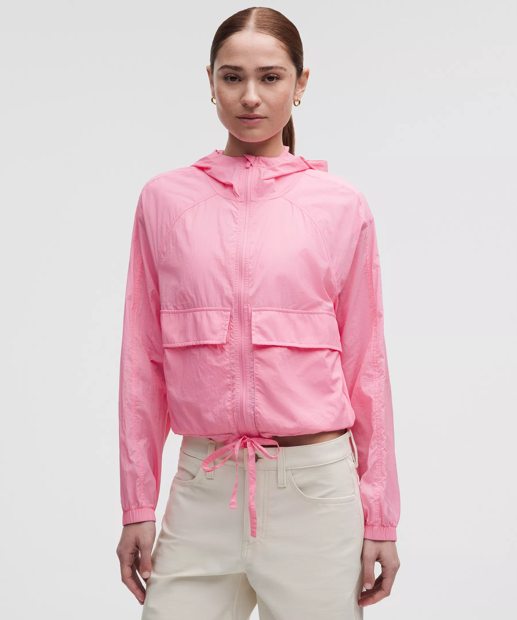 Lululemon Hood-Lite Relaxed-Fit 女士夹克 Candy Cloud XS