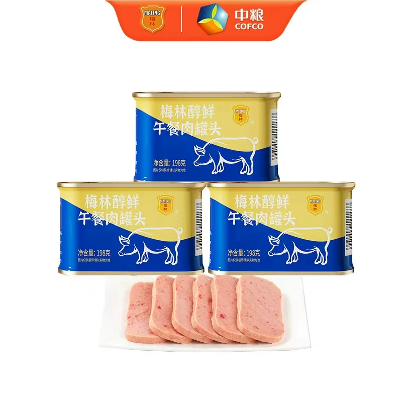 肉源可追溯！中粮出品梅林午餐肉罐头198g