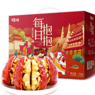23.9元包邮！百草味 每日抱抱果758g/箱