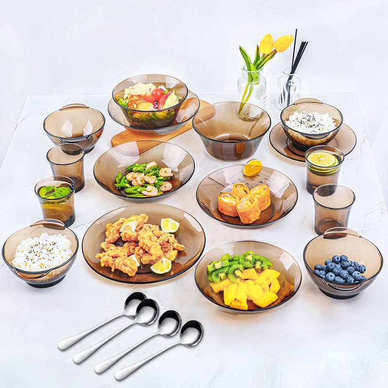 [蜜蜂夜宵专场]法国进口多莱斯钢化玻璃餐具