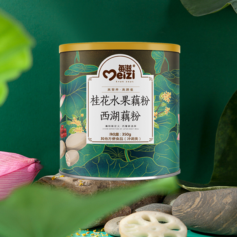 每滋桂花水果藕粉350g