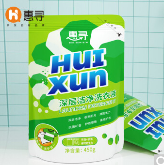 1.09元包邮！惠寻洗衣液袋装 450g*1袋