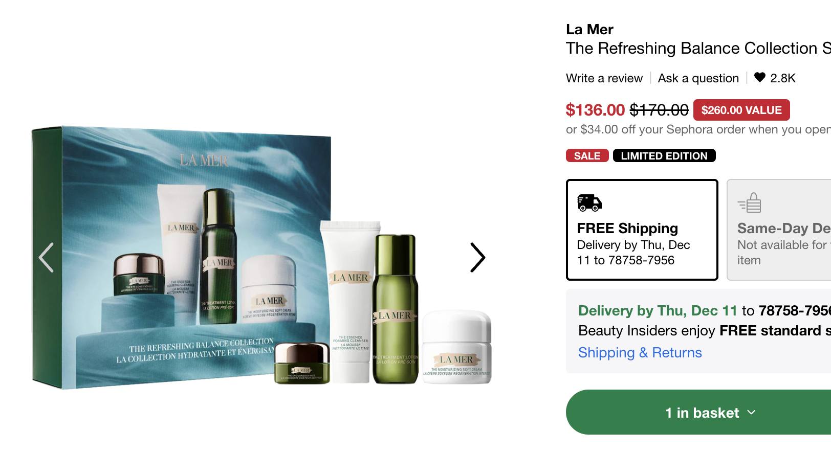 La Mer Skincare Set Sale Sephora