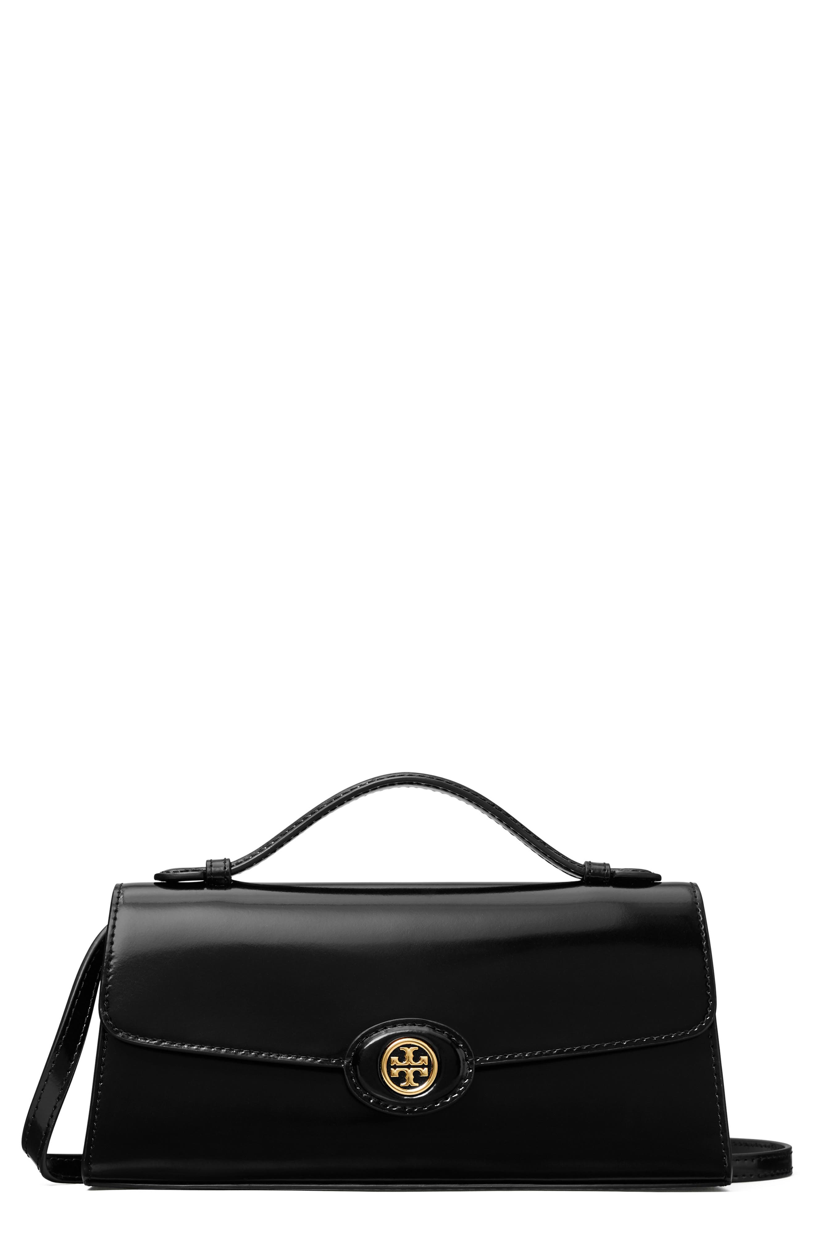 Tory Burch Robinson Spazzolato Leather Convertible Shoulder Bag