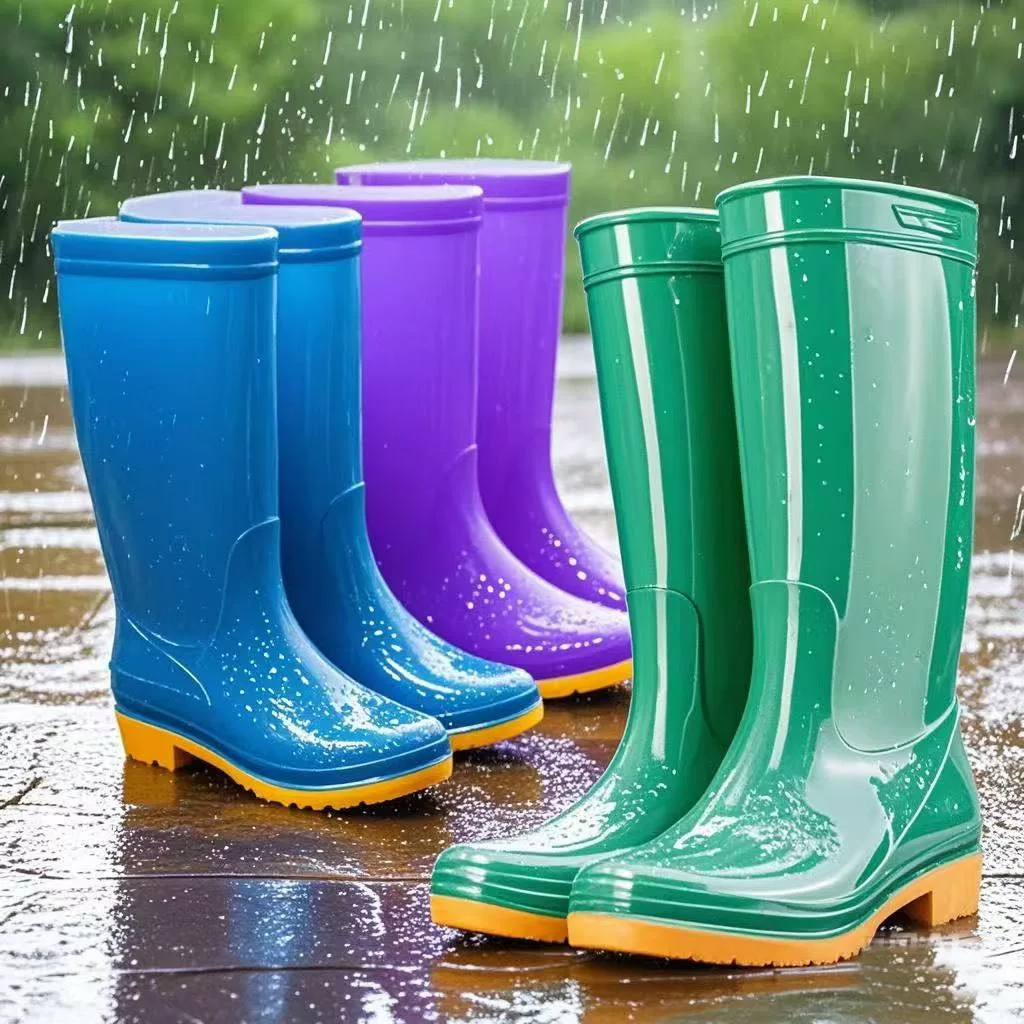 女士成人雨鞋中筒高筒防水防滑胶鞋加绒保暖厨房套鞋雨靴不累脚