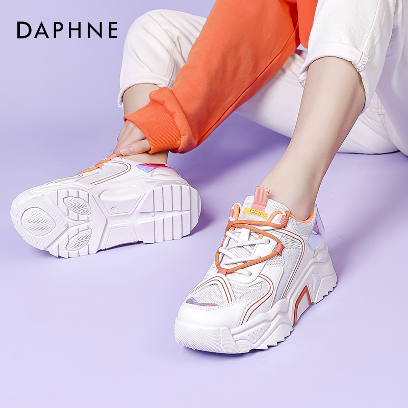 【JD旗舰店】达芙妮（DAPHNE） 休闲鞋跑步鞋 